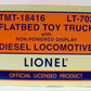 TMT 18416 Flatbed Truck With Non-Powered Diesel Locomotive