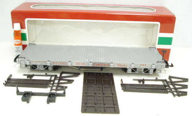 LGB 4360-DG G Scale Wilson Bros Circus Silver Flat NIB