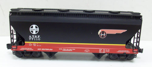 K-Line K6242-1051 O Gauge Santa Fe Black 2-Bay Hopper #77110 LN/Box
