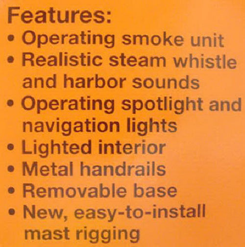 Lionel 6-24110 O Gauge Pennsylvania Tug Boat LN/Box
