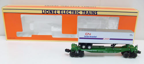 Lionel 6-52042 BN TTUX Flatcar with Trailer (One Flatcar & Trailer) #637500 LN/Box