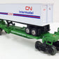 Lionel 6-52042 BN TTUX Flatcar with Trailer (One Flatcar & Trailer) #637500 LN/Box