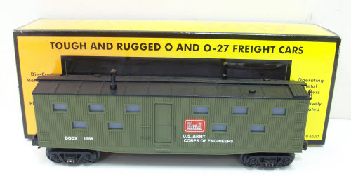 MTH 30-7990 O Gauge U. S. Army Bunk Car #1558 LN/Box