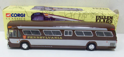 Corgi 54502 1:50 Pennsylvania Railroad GM Bus Die Cast Model