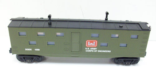 MTH 30-7990 O Gauge U. S. Army Bunk Car #1558 LN/Box