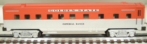 K-Line O Gauge Golden State "Imperial Range" 13.5" Streamliner Pullman Car LN/Box