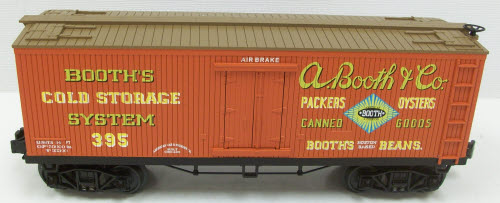 MTH 30-7861 O Scale A. Booth & Co. 34' 19th Century Reefer #395 LN/Box