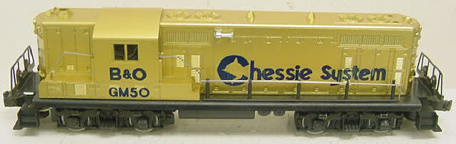 Lionel 6-8359 O Gauge Chessie System GM Gold GP7 Diesel Engine LN/Box