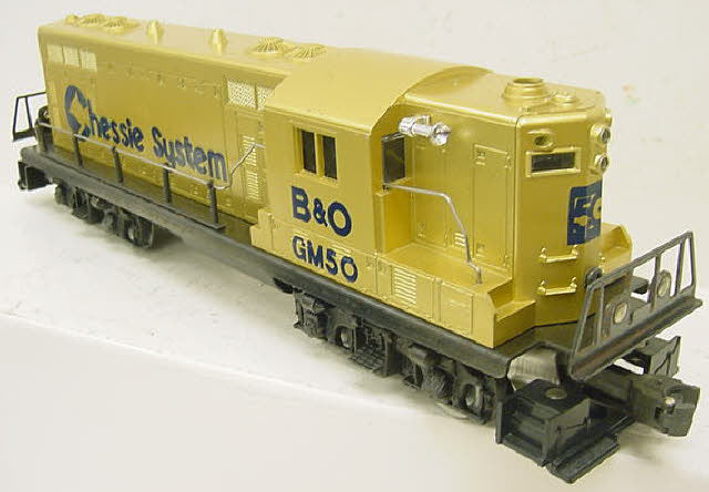 Lionel 6-8359 O Gauge Chessie System GM Gold GP7 Diesel Engine LN/Box