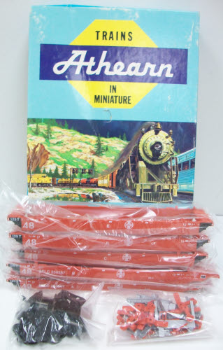 Athearn 5918 HO Scale Santa Fe Gunderson Maxi-3 Well Cars (Set of 5)