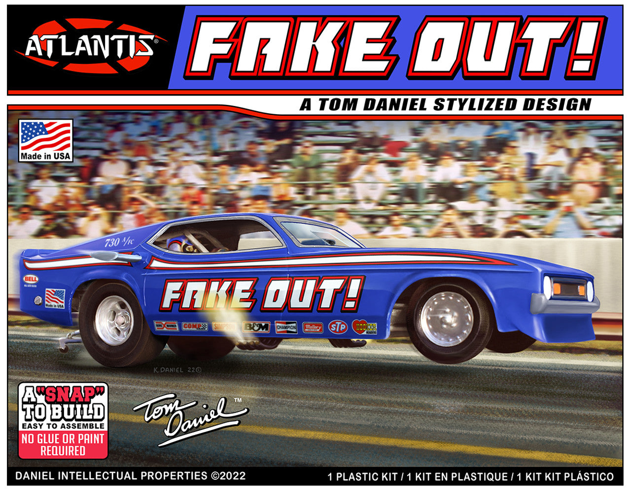 Atlantis Models M8275 1:32 Tom Daniel Fake Out Funny Car Plastic Model Kit