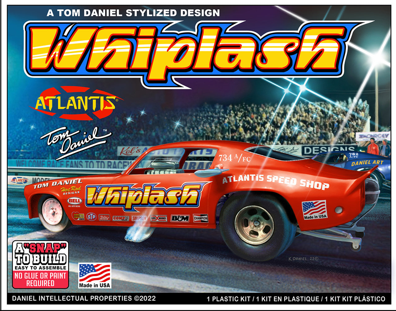 Atlantis Models M8276 1:32 Tom Daniel Whiplash Funny Car Plastic Model Kit