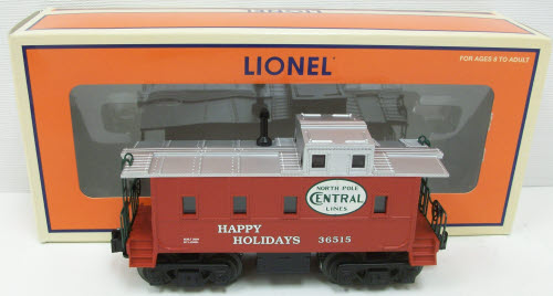 Lionel 6-36515 O gauge North Pole Central Happy Holidays Caboose LN/Box