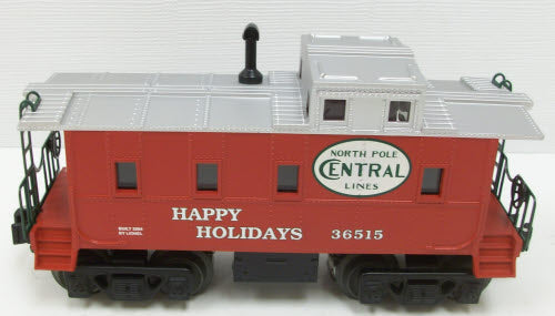 Lionel 6-36515 O gauge North Pole Central Happy Holidays Caboose LN/Box
