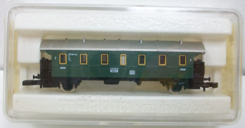 Marklin 8751 Z German Federal Railroad DB Type Bi 29, 2nd Class Coach Car