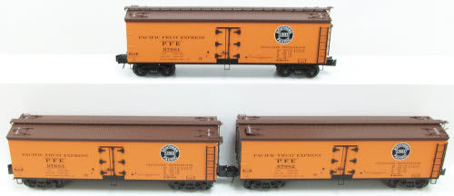 Lionel 6-11657 O Gauge Pacific Fruit Express Woodsided Refrigerator (Set of 3)