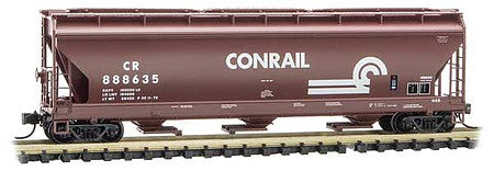 Micro-Trains 09400630 N Conrail 3-Bay ACF Center Flow Covered Hopper #888635