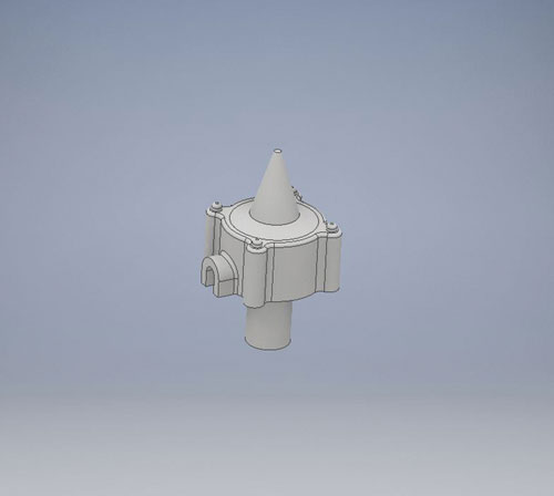 Cal Scale 708 HO SP Whip Style Antenna Base