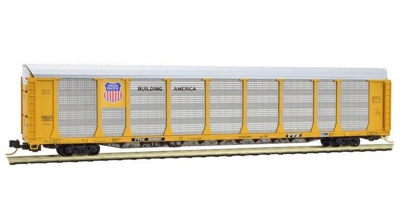 Micro-Trains 11100280 N Union Pacific 89' Tri-Level Enclosed Auto Rack #980001