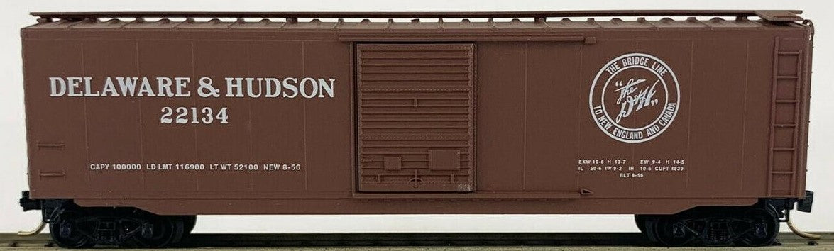 Micro-Trains 03100070 N Delaware & Hudson 50' Standard Single Door Boxcar #22134