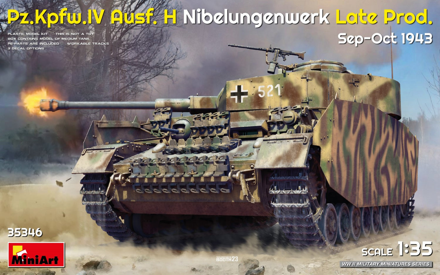 MiniArt 35417 1:35 M3 Stuart Diesel Early Production Tank Plastic Model Kit