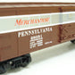 MTH 30-7408 O Gauge Pennsylvania Merchandise Service Semi-scale Boxcar #28051 EX/Box