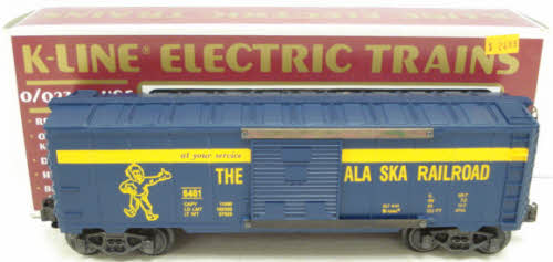 K-Line K-6461 O Gauge Alaska Railroad Boxcar EX/Box