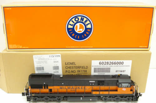 Lionel 6-28266 O Gauge Milwaukee Rd U30C Non-Powered Diesel Locomotive #5658 NIB