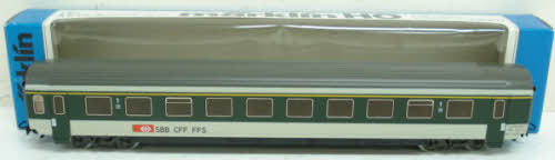 Marklin 4123 HO Scale SBB Passenger Car LN/Box