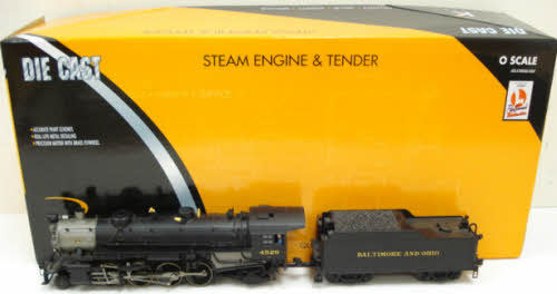 K-Line K3610-4529CC B&O Mikado Steam Locomotive & Tender #4529 with TMCC LN/Box