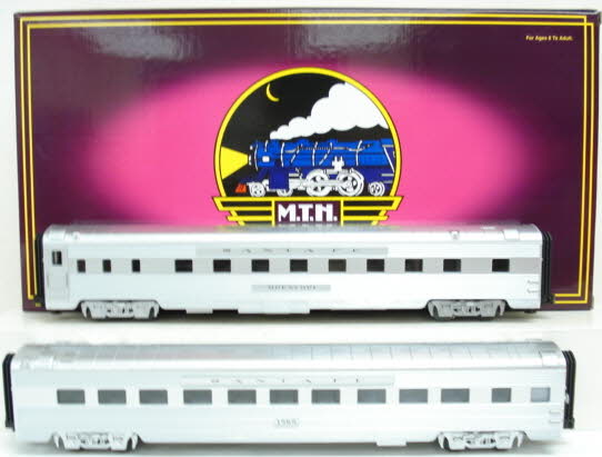 MTH 20-6643 O Santa Fe 70' Streamlined Slpr/Diner Passenger Car Set (Set of 2) LN/Box