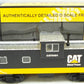 MTH 20-91115 O Gauge Caterpillar Extended Vision Caboose #CAT0401 LN/Box