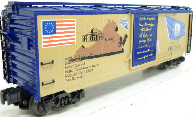 K-Line K761-7610A Spirit of '76 Boxcar 3-Pack LN/Box