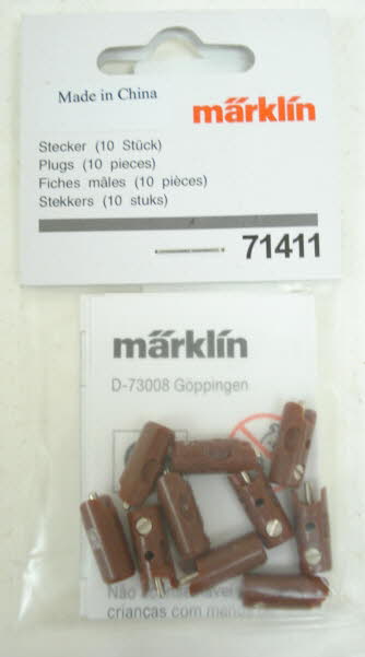 Marklin 71411 Brown Plugs (Pack of 10)
