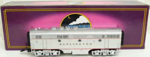 MTH 20-2093-0 Burlington F-3 Non-Powered B-Unit Diesel Engine LN/Box