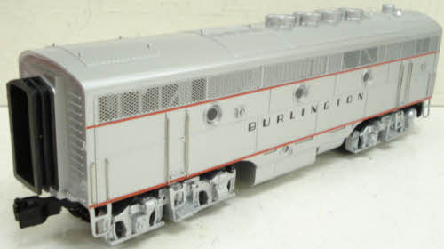 MTH 20-2093-0 Burlington F-3 Non-Powered B-Unit Diesel Engine LN/Box