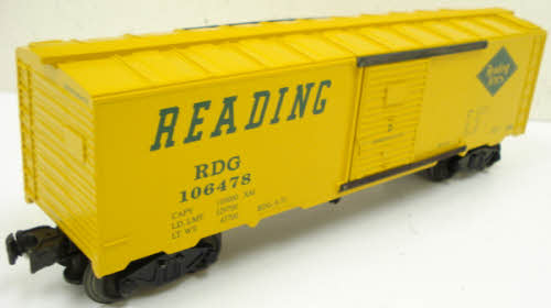 Williams WAL 30 O Gauge Reading Boxcar #106478 LN/Box