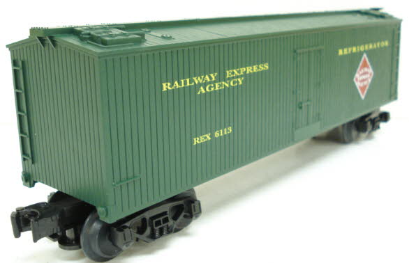 MTH 30-7810 O Gauge Railway Express Agency Refrigerator Car #6113 LN/Box