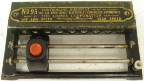 Lionel 95 Vintage O Prewar Controlling Rheostat