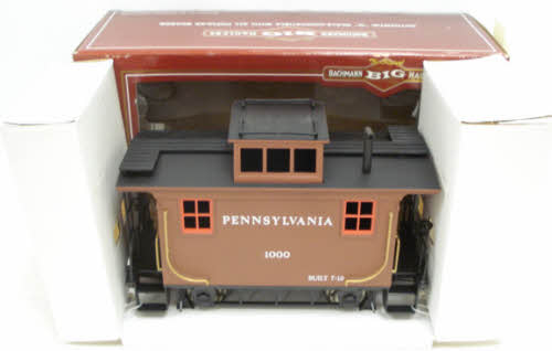 Bachmann 93114 G Pennsylvania 4-Wheel Wood Bobber Caboose (Metal Wheels)