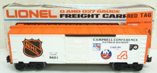 Lionel 6-9621 O Gauge NHL Campbell Conference Boxcar LN/Box