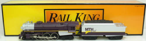 MTH 30-1232-1 O Gauge MTH 4-6-4 Hudson Steam Locomotive #2002 w/PS2 LN/Box