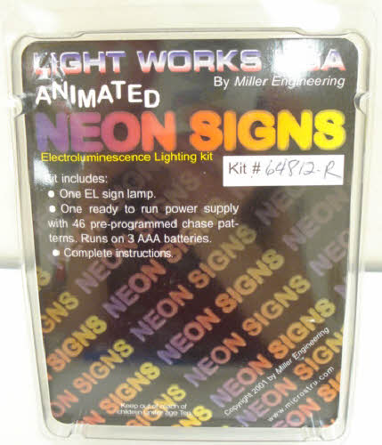 Miller Engineering 64812-R Amtrak Tickets Neon Sign