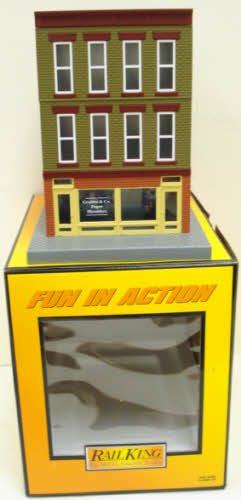 MTH 30-90224 O Assembled Grubba & Co. Paper Shredders 3-Story Building LN/Box
