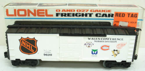 Lionel 6-9620 O Gauge NHL Wales Conference Boxcar LN/Box