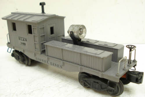 Lionel 2420 Vintage O D&LW Variation C  Searchlight Wrecking Car w/Stake Marks