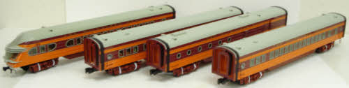 Lionel 6-29191 O Gauge Hiawatha 18 inch Aluminum Passenger Set (Pack of 4) LN/Box