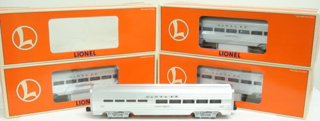 Lionel 6-19180 O Gauge ATSF Railway Surfliner 4-Car Passenger Set LN/Box