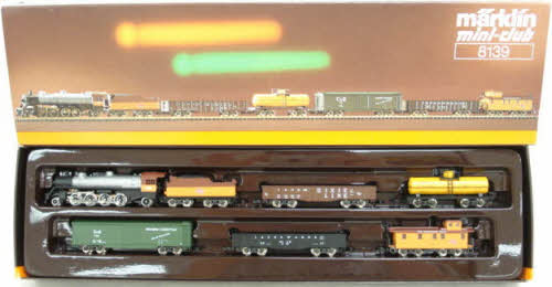 Marklin 8139 Milwaukee Road Z Gauge Steam Freight Train Set LN/Box