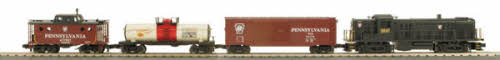 MTH 30-4179-1 Pennsylvania RailKing RS-3 O Gauge Diesel Train Set w/PS 2.0 LN/Box